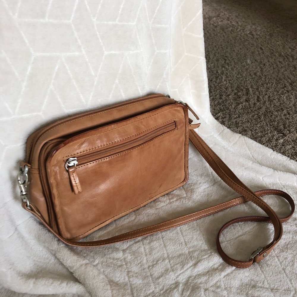 Genuine Leather Cross Body Purse